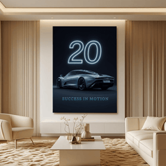 McLaren Speedtail Silver Hypercar Canvas Wall Art – Modern Luxury Automotive Décor