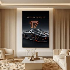 Koenigsegg Agera RS Black Hypercar Canvas Wall Art – Exclusive Luxury Décor