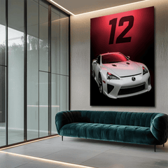Lexus LFA White Supercar Canvas Wall Art – Luxury Performance Décor