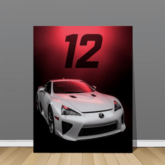 Lexus LFA White Supercar Canvas Wall Art – Luxury Performance Décor