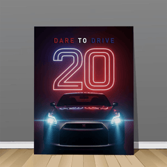 Nissan GT-R Black Sports Car Canvas Wall Art Prints – Modern Supercar Décor