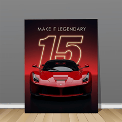 Ferrari LaFerrari Red Supercar Canvas Wall Art – Italian Luxury Automotive Décor