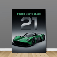 Aston Martin Valhalla Green Hypercar Canvas Wall Art – Luxury Performance Decor