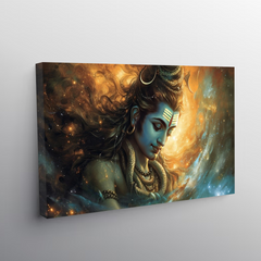 Divine Aura of Lord Shiva Canvas Wall Art Prints – Spiritual Home Decor