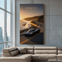 Legends Drive Different Motivational Canvas Wall Art Print