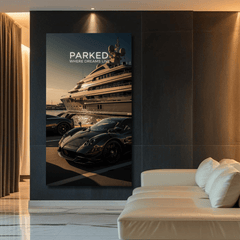 Parked Where Dreams Live Motivational Canvas Wall Art Print