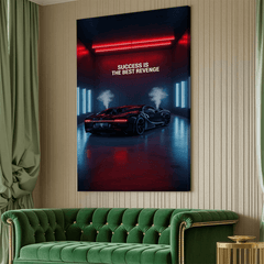 Success Is the Best Revenge Motivational Canvas Wall Art Print