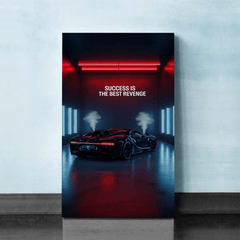 Success Is the Best Revenge Motivational Canvas Wall Art Print