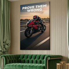 Prove Them Wrong Motivational Canvas Wall Art Print