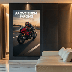 Prove Them Wrong Motivational Canvas Wall Art Print