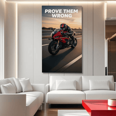 Prove Them Wrong Motivational Canvas Wall Art Print