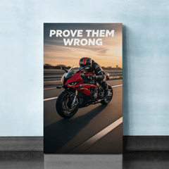 Prove Them Wrong Motivational Canvas Wall Art Print