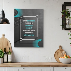Believe in Yourself Motivational Canvas Wall Art – Inspirational Quote Print for Home & Office Décor