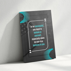 Believe in Yourself Motivational Canvas Wall Art – Inspirational Quote Print for Home & Office Décor