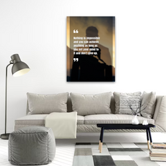 Nothing Is Impossible Motivational Canvas Wall Art – Inspirational Quote Print for Home & Office Décor