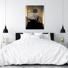 Nothing Is Impossible Motivational Canvas Wall Art – Inspirational Quote Print for Home & Office Décor