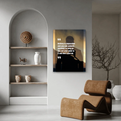 Nothing Is Impossible Motivational Canvas Wall Art – Inspirational Quote Print for Home & Office Décor