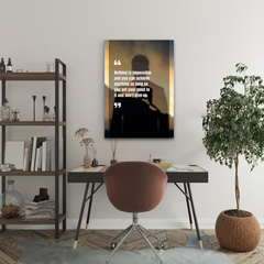 Nothing Is Impossible Motivational Canvas Wall Art – Inspirational Quote Print for Home & Office Décor