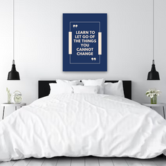 Let Go Motivational Canvas Wall Art – Inspirational Quote Print for Home & Office Decor