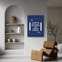 Let Go Motivational Canvas Wall Art – Inspirational Quote Print for Home & Office Decor