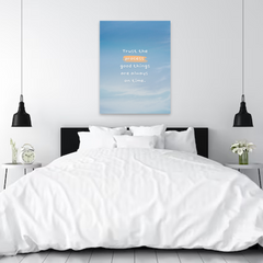 Trust the Process Motivational Canvas Wall Art – Inspirational Quote Print for Home & Office Décor