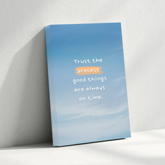 Trust the Process Motivational Canvas Wall Art – Inspirational Quote Print for Home & Office Décor