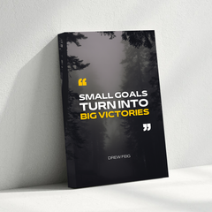 Small Goals Big Victories Motivational Canvas Wall Art – Inspirational Quote Print for Home & Office