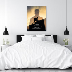 No Reason to Give Up Motivational Canvas Wall Art – Inspirational Winner Quote Print for Home & Office Décor