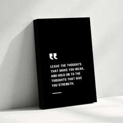 Positive Thoughts Motivational Canvas Wall Art – Inspirational Quote Print for Home & Office Décor