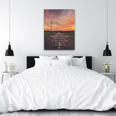 Enjoy the Journey Motivational Canvas Wall Art – Inspirational Quote Print for Home & Office Décor