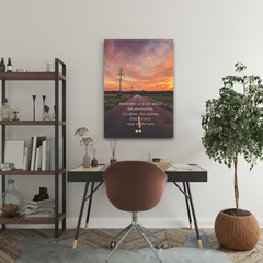 Enjoy the Journey Motivational Canvas Wall Art – Inspirational Quote Print for Home & Office Décor