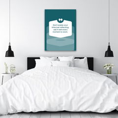 Use Time Wisely Motivational Canvas Wall Art – Inspirational Quote Print for Home & Office Décor