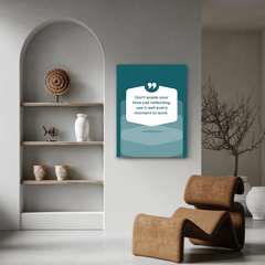 Use Time Wisely Motivational Canvas Wall Art – Inspirational Quote Print for Home & Office Décor