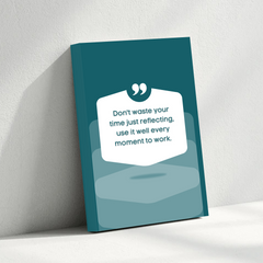 Use Time Wisely Motivational Canvas Wall Art – Inspirational Quote Print for Home & Office Décor