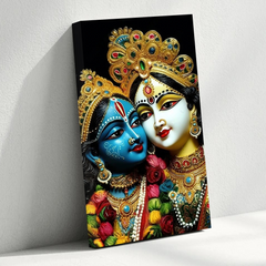 Radha Krishna Royal Canvas Wall Art Prints – Majestic Home Décor