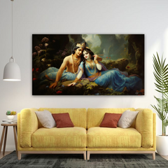 Radha Krishna Classic Canvas Wall Art Prints – Timeless Home Décor
