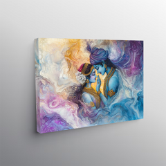 Radha Krishna Ethereal Canvas Wall Art Prints – Graceful Home Decor