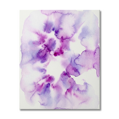 Lavender Bloom — Soft Purple & Lilac Watercolor Abstract Canvas Wall Print