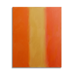 Sunset Spectrum — Bold Orange, Yellow & Red Color Block Abstract Canvas Wall Print