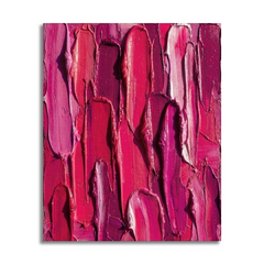 Pink Velvet — Textured Magenta & Fuchsia Palette Knife Abstract Canvas Wall Print