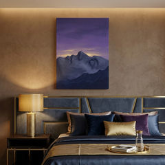 Sleeping Giant — Hidden Face Mountain Optical Illusion Canvas Wall Art Prints