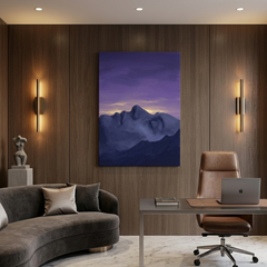 Sleeping Giant — Hidden Face Mountain Optical Illusion Canvas Wall Art Prints