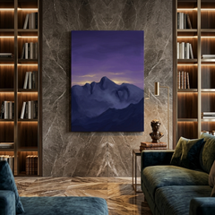Sleeping Giant — Hidden Face Mountain Optical Illusion Canvas Wall Art Prints