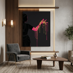 Indian Classical Dancer Conceptual Canvas Prints for Wall Decor