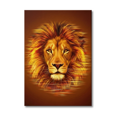Lion Face Conceptual Canvas Prints for Living Room Wall Decor