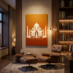 Taj Mahal Love Eternal Conceptual Canvas Prints for Living Room Art