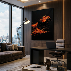 Running Horse Conceptual Canvas Prints for Bedroom Wall Art