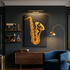 Saxophone Music Conceptual Canvas Prints for Living Room Art