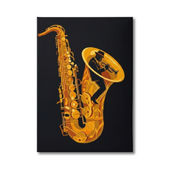 Saxophone Music Conceptual Canvas Prints for Living Room Art