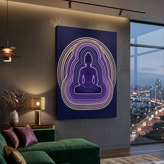 Meditation Buddha Conceptual Canvas Prints for Peaceful Home Art